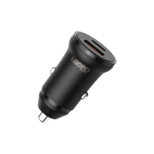 Fast Dual Car CHRGR PD US 20W BLK